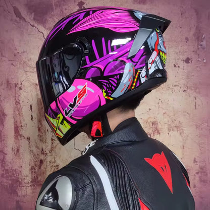 Casco de Moto Doble Visor para Hombre y Mujer