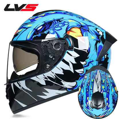 Casco de Moto Doble Visor para Hombre y Mujer