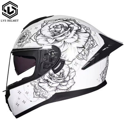 Casco de Moto Doble Visor para Hombre y Mujer