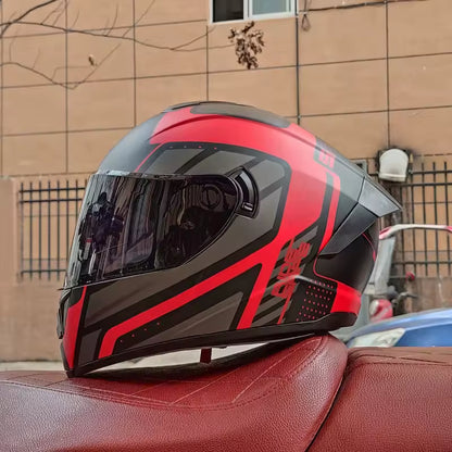 Casco de Moto Doble Visor para Hombre y Mujer