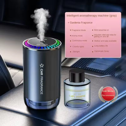 Ambientador Inteligente para Auto con Luz LED Estrellada y Aroma Automático