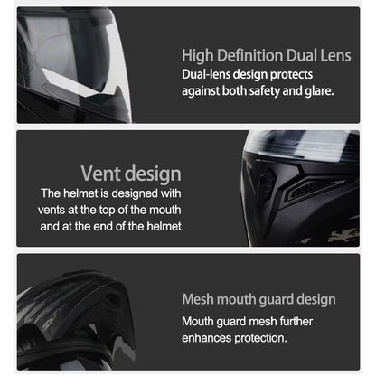 Casco Modular Abatible DOT para Moto y Motocross