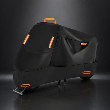 Funda Impermeable para Moto con Protección UV – Cubierta Resistente de Poliéster Grueso para Motocicleta y Bicicleta