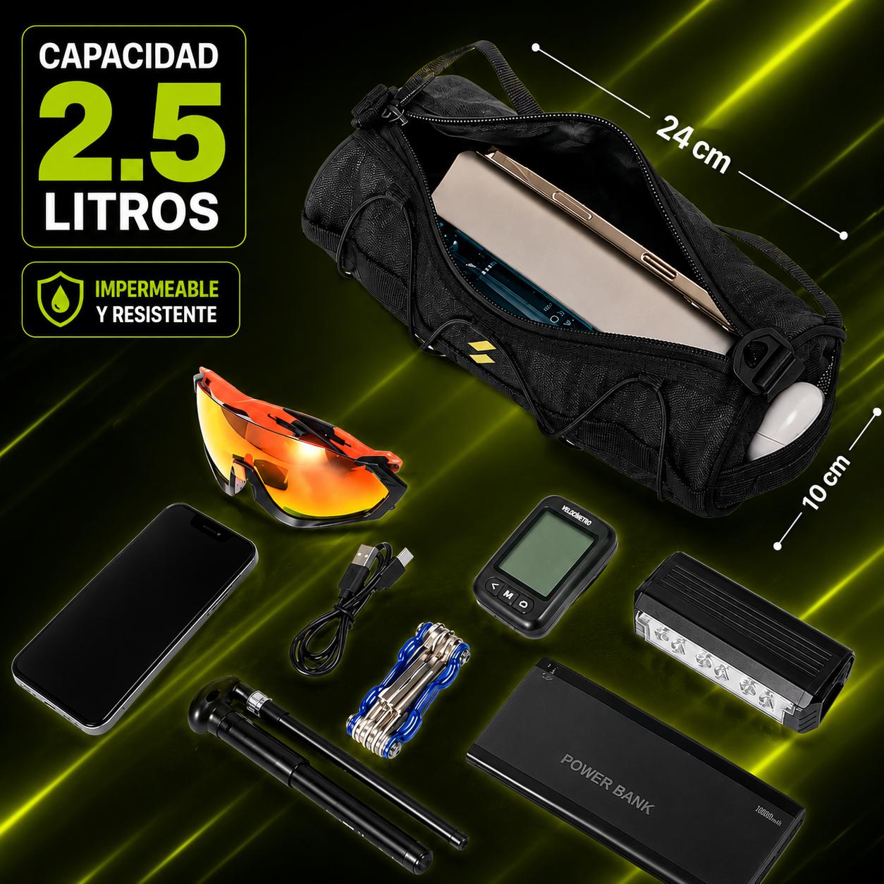 Bolso Multifunción NEWBOLER para Bicicleta – Impermeable y Portátil