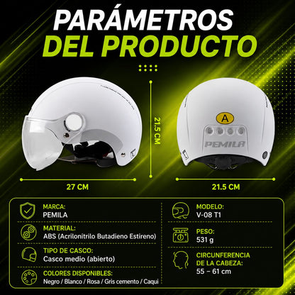 Casco ciclismo con gafas 3 en 1 MTB/carretera reflectante