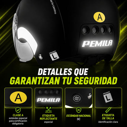 Casco ciclismo con gafas 3 en 1 MTB/carretera reflectante