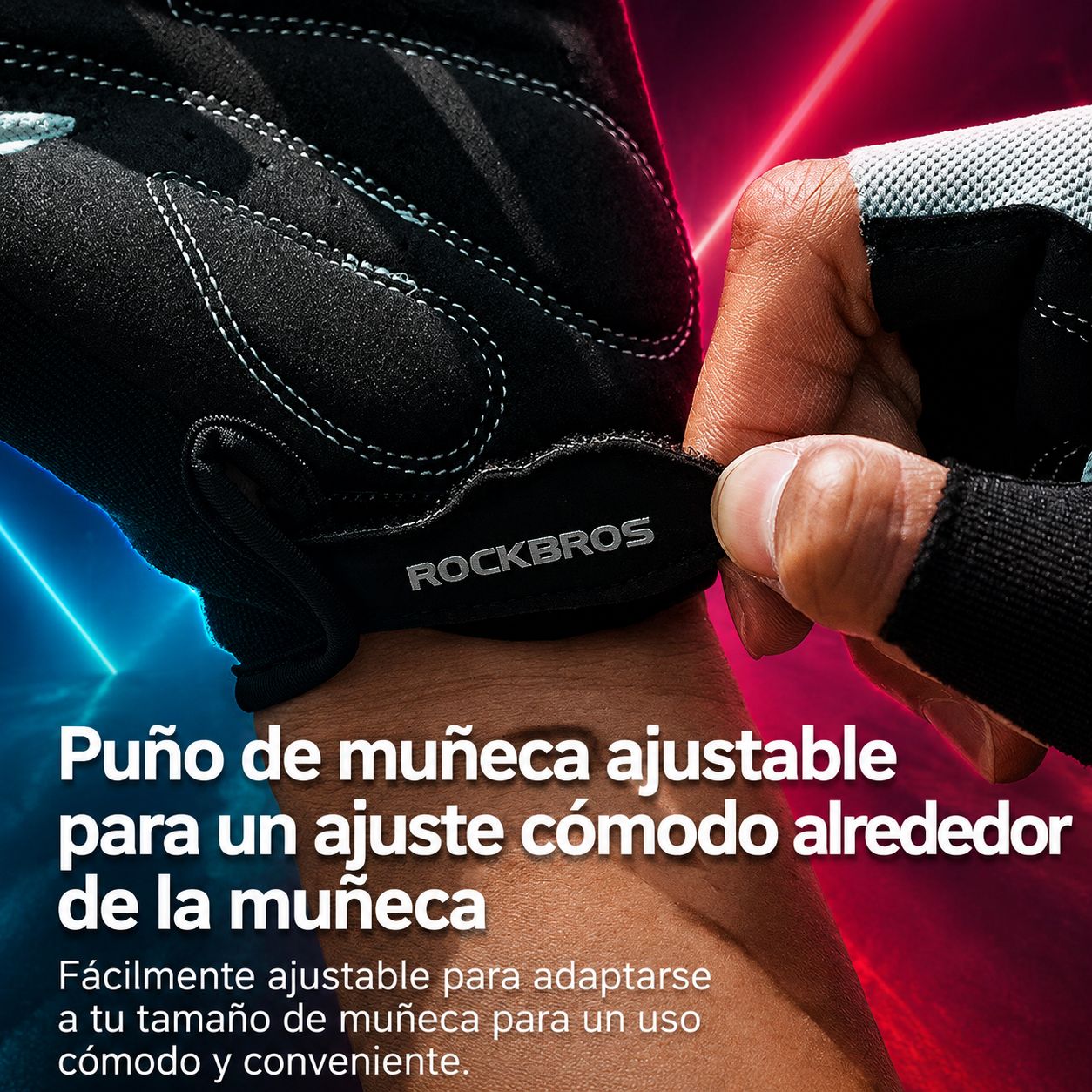 Guantes Ciclismo ROCKBROS Medio Dedo Antideslizantes y Transpirables