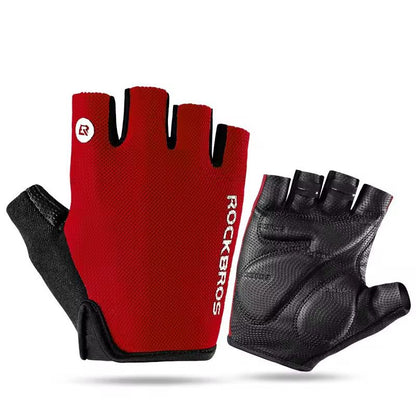 Guantes Ciclismo ROCKBROS Medio Dedo Antideslizantes y Transpirables