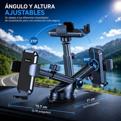 Soporte Móvil para Coche 360º con Ventosa Ultra Fuerte