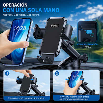 Soporte Móvil para Coche 360º con Ventosa Ultra Fuerte